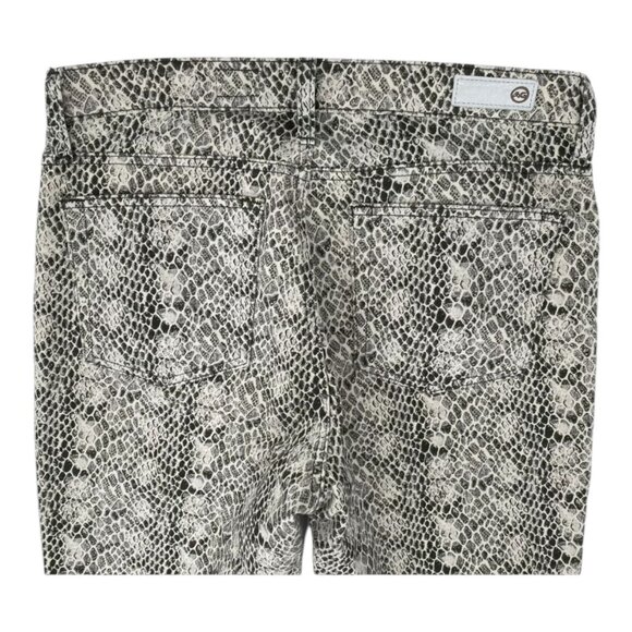 Adriano Goldschmied High-Rise Straight Snake Print Cropped Jeans Size 30 - Picture 7 of 10